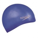 Speedo PLAIN MOULDED SILICONE CAP 2610 neon blue