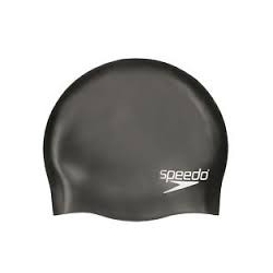 Speedo Plain Moulded Silicone cap 9097 black