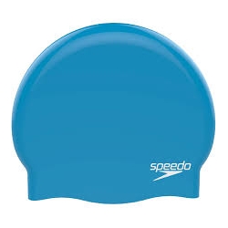 Speedo PLAIN MOULDED SILICONE CAP D437 blue/chrome