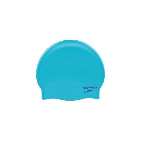 Speedo PLAIN MOULDED SILICONE CAP JUNIOR 8420 blue/blue